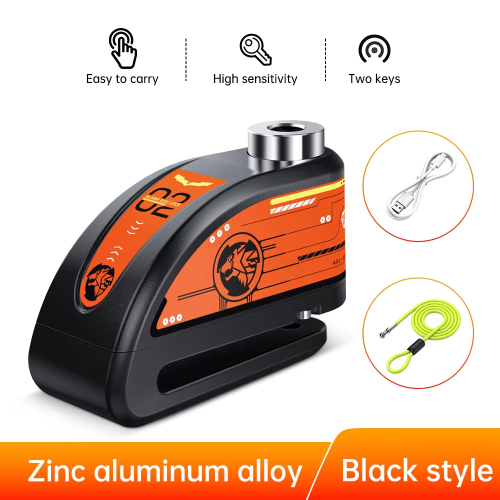 Anchtek Motorcycle Alarm Disc Brake Lock Security Moto Wheel Disk Padlock Waterproof 110Db Loud anti Theft Alarma Motocicleta