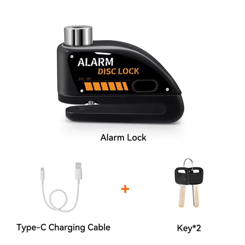Anchtek Motorcycle Alarm Disc Brake Lock Security Moto Wheel Disk Padlock Waterproof 110Db Loud anti Theft Alarma Motocicleta