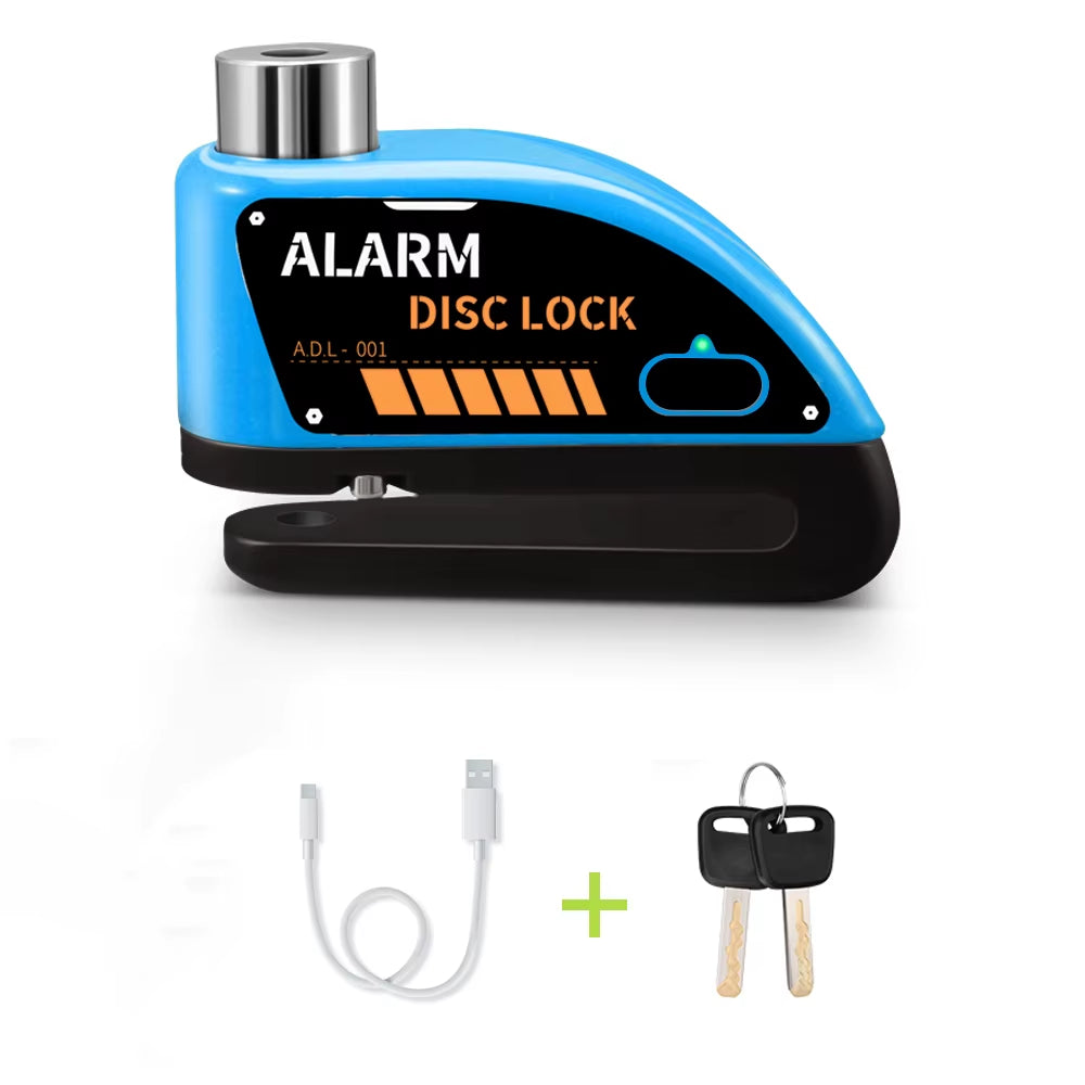 Anchtek Motorcycle Alarm Disc Brake Lock Security Moto Wheel Disk Padlock Waterproof 110Db Loud anti Theft Alarma Motocicleta