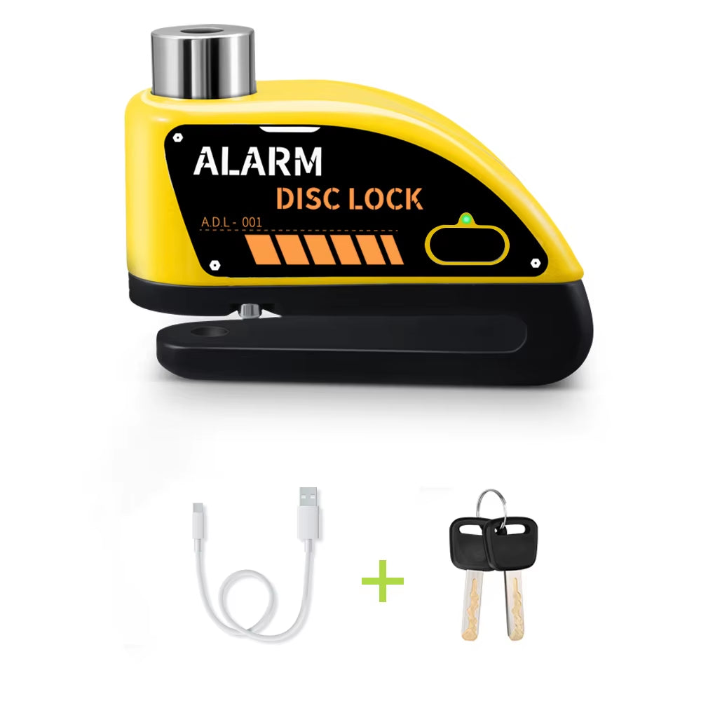 Motorcycle Alarm Disc Brake Lock Security Moto Wheel Disk Padlock Waterproof 110Db Loud anti Theft Alarma Motocicleta
