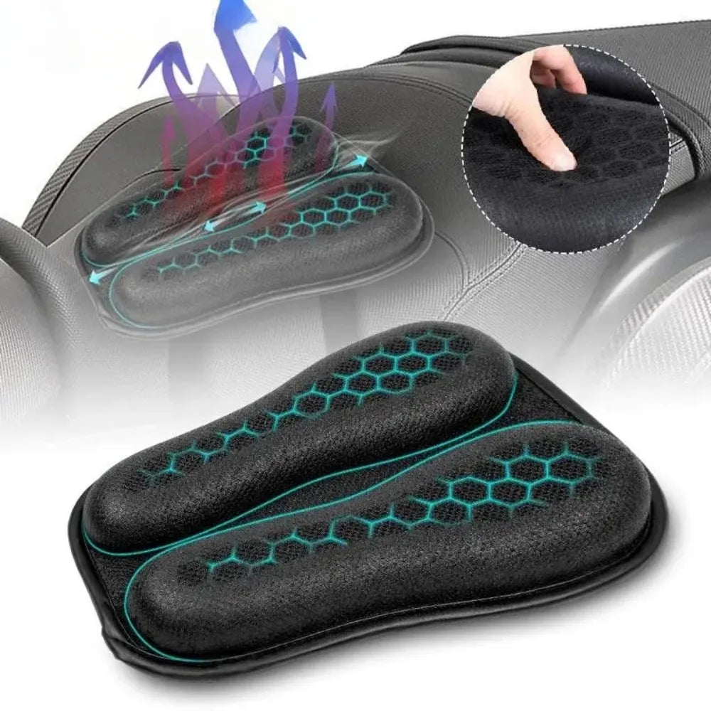Motorcycle Seat Cushion 3D Honeycomb Gel - Universal Breathable Pad, Anti-Slip & Shock-Absorbing for Harley/Honda/Yamaha