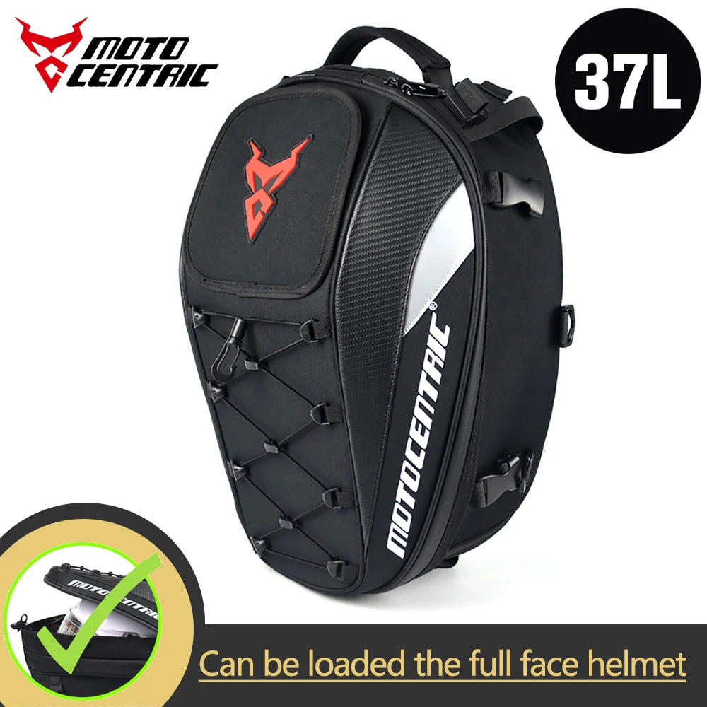 Waterproof Motorcycle Tail Bag Multifunction Motorcycle Rear Seat Bag High Capacity Motorcycle Bag Rider Backpack