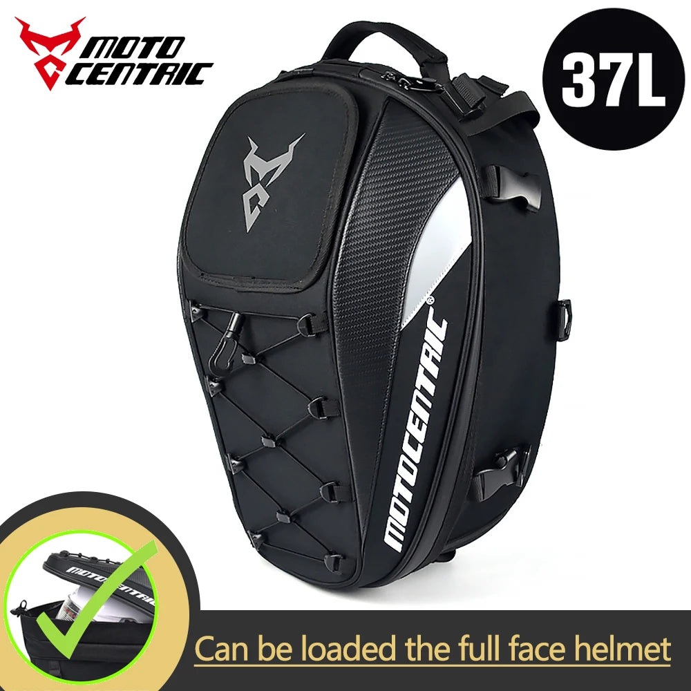Waterproof Motorcycle Tail Bag Multifunction Motorcycle Rear Seat Bag High Capacity Motorcycle Bag Rider Backpack