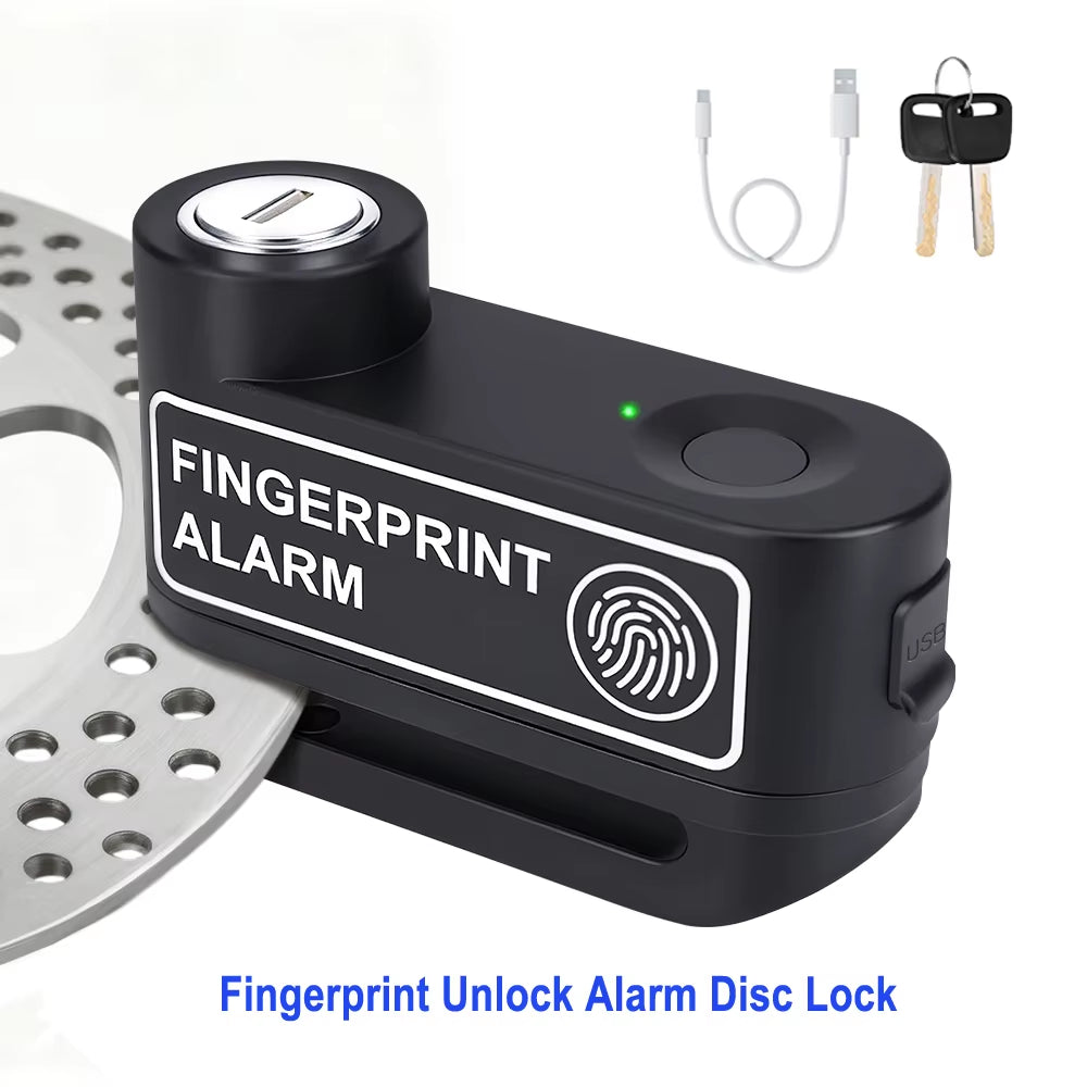 Motorcycle Alarm Disc Brake Lock Security Moto Wheel Disk Padlock Waterproof 110Db Loud anti Theft Alarma Motocicleta