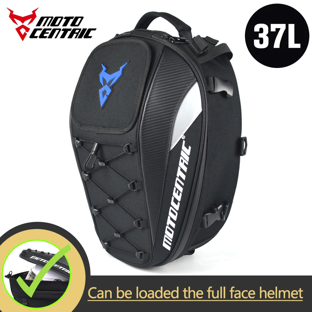 Waterproof Motorcycle Tail Bag Multifunction Motorcycle Rear Seat Bag High Capacity Motorcycle Bag Rider Backpack