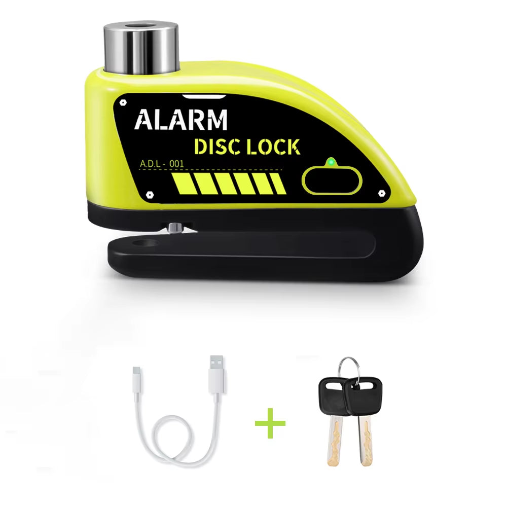 Motorcycle Alarm Disc Brake Lock Security Moto Wheel Disk Padlock Waterproof 110Db Loud anti Theft Alarma Motocicleta