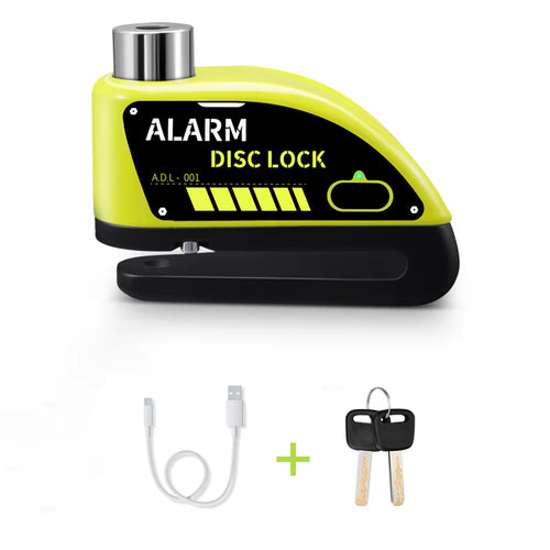 Motorcycle Alarm Disc Brake Lock Security Moto Wheel Disk Padlock Waterproof 110Db Loud anti Theft Alarma Motocicleta