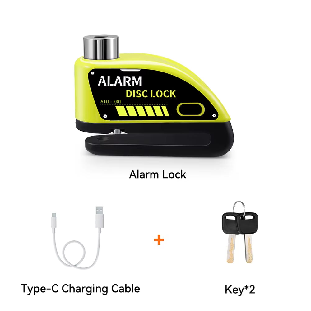 Anchtek Motorcycle Alarm Disc Brake Lock Security Moto Wheel Disk Padlock Waterproof 110Db Loud anti Theft Alarma Motocicleta